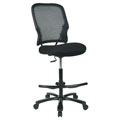 Big & Tall Double Dark Air Grid Back Drafting Chair