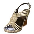 Sam & Libby Women's 'Intro' Gold Wedge Slingbacks