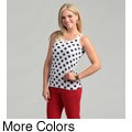 B. Sol Junior's Polka Dot Sleevless Scoop Tank Top