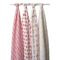aden + anais Muslin Swaddle Blankets in Princess Posie (Pack of 4)