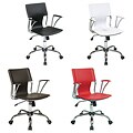Office Star Dorado Office Chair with Fixed Padded Arms and Chrome Finish