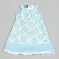 So La Vita Girl's Blue Cotton Dress