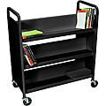 Luxor 6 Shelf Double Sided Book Truck