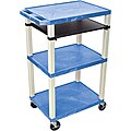H. Wilson 3 Shelf Open Presentation Cart