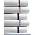 Polka Dot Embroidered 400 Thread Count Cotton Sateen Extra Deep Pocket Sheet Set