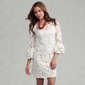 Jessica Howard Women's Cream Lace Dress