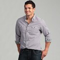 English Laundry Men's Purple Woven Shirt