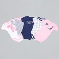 Calvin Klein Infant 's Pink/ Blue/ White Bodysuits (Set of 5)