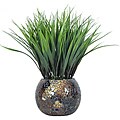 Laura Ashley Grass in Brown and Gold Mosaic Container (Set of 2)