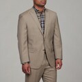 Calvin Klein Men's Tan Wool 2-button Suit