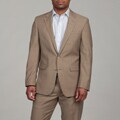 Kenneth Cole Men's Tan Wool 2-button Suit