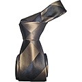 Dmitry Men's Italian Brown Patterned Silk Tie
