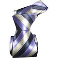 Dmitry Men's Italian Lilac Striped Silk Tie
