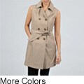 Tommy Hilfiger Sleeveless Belted Trench with Bolero Top