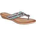 Refresh by Beston Women's 'Tokyo-11' Fuchsia Braided Thongs