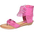 Refresh by Beston Women's 'Tokyo-10' Fuchsia Gladiator Sandals
