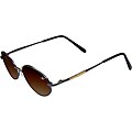 Xezo Unisex 'Mustang 100' Titanium Oval Sunglasses
