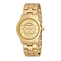 Vernier Women's V200 Round Gold Tone Chrono Look Bracelet Watch