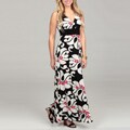 London Times Women's Printed Jersey Maxi Dress