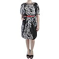 Corey P Women's Open Shoulder Black/White Floral Dress