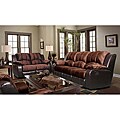 Pamela Two-tone Reclining Sofa and Loveseat Set