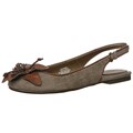 Sam & Libby Women's 'Flapper' Taupe Slingback Flats