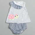 Rumble Tumble Infant Girl's Turtle Print 2-piece Set