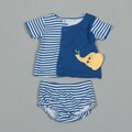 Rumble Tumble Newborn Boy's Striped 2-piece Set