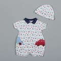 Rumble Tumble Newborn Boy's Car and Plane Print 2-piece Set
