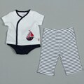 Little Me Newborn Boy's Navy 3-piece Set