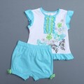 Absorba Toddler Girl's Butterfly Top and Bottom Set
