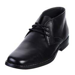 Calvin Klein Men's 'Scott' Black Leather Oxfords