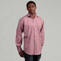 Thomas Dean Men's Pink Woven Shirt