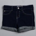 Flapdoodles Girl's Alexis French Terry Denim Shorts