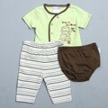 Vitamins Baby Newborn Boy's Lion 3-piece Diaper Pant Set