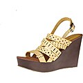 Refresh by Beston Women's 'reika-03' Yellow Wedge Sandals