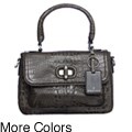 Etienne Aigner 'Waverly' Croco Flap Satchel Handbag