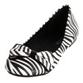 Lasonia Women's Zebra-striped Flats