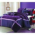 Plum Oversized 8-piece Comforter Set
