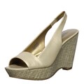 AK Anne Klein Women's 'Fortuna' Gold Wedge Sandals
