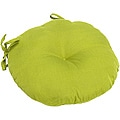 Lime 18-inch Round Outdoor Bistro Chair Cushion (Set of 2)