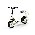 Traxx 'Besta' Cream-white Padded-seat Scooter with Rear-fender Brake