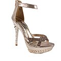 Elegant by Beston Women's Rhienstone Platform Heels