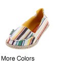 Rocket Dog Women's 'Clover Guatemala' Striped Slip Ons