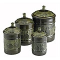 Old Dutch Pia Canisters with Fresh Seal Covers (Set of 4)