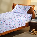 Expressions Microfiber Butterfly Children's Full Sheet Set