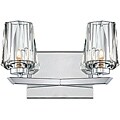 Shar-pei 2-light Bath with Crystal Shades