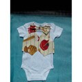 Custom Sewing Baby Boy Baseball Vest & Bowtie Bodysuit