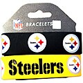 Aminco Pittsburgh Steelers Rubber Wristbands (Set of 2)