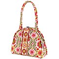 Vera Bradley 'Eloise' Lime's Up Satchel Bag